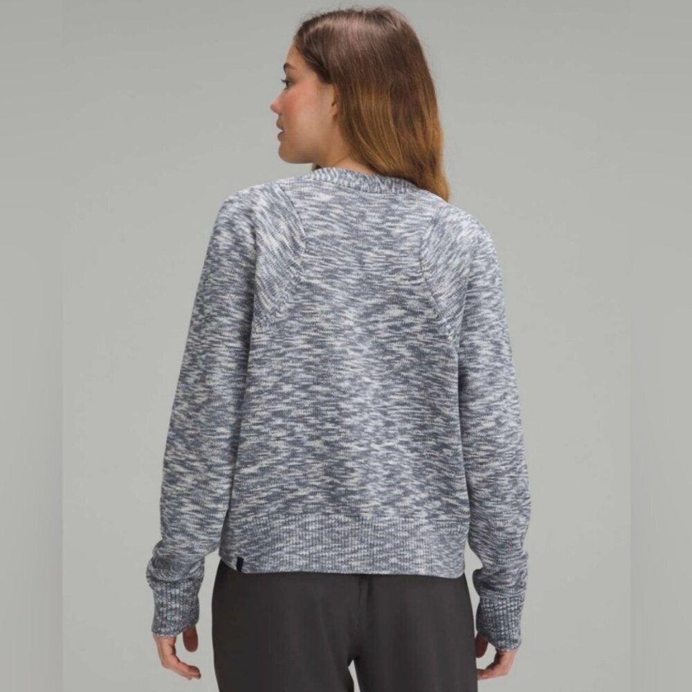 Lululemon Boxy Cotton-Blend Cardigan Night Sea / True Navy / Black / Iron Blue - Picture 2 of 10